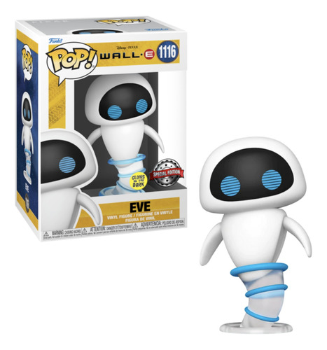 Eve Funko Pop 1116 Glow In The Dark Exclusivo Wall E Nuevo