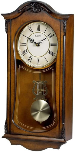 Imagen 1 de 4 de Reloj Bulova De Pared Pendulo Retro Vintage C3542 Clocks 