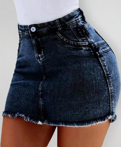 Minifalda Vaquera De Verano Para Mujer