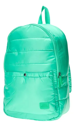 Mochila Masculina E Feminina Puff 20 L Olympikus Super Nova Cor Vapor Green Desenho Do Tecido Liso Não