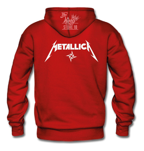 Poleron Con Cierre, Metallica, Banda Metal, Thrash Metal, Rock, Musica, Xxxl