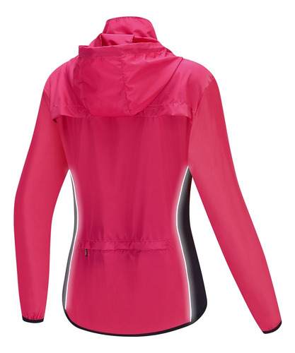 Chaqueta De Ciclismo Con Capucha A Prueba De Viento Y Abrigo
