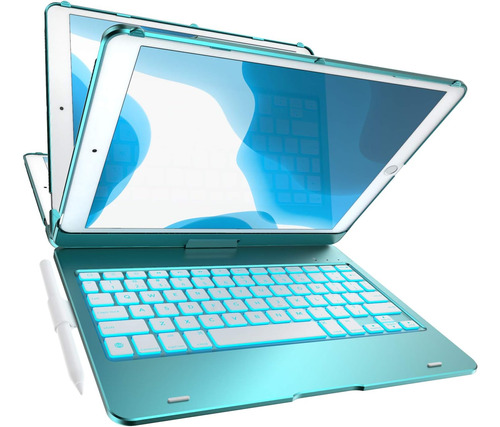 Funda Con Teclado Yekbee / Para iPad 10.2 / 360° / Green.