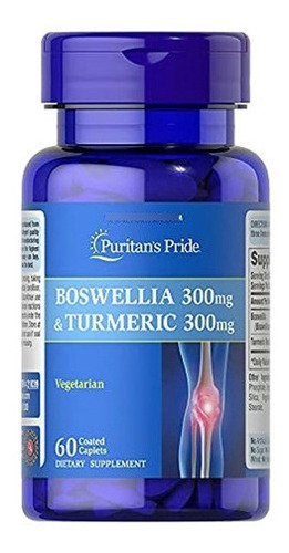 Puritan`s Pride Boswellia 300 Mg Y Curcuma 300 Mg, 60 Table