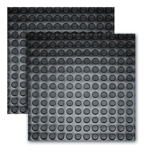 Imagem 2 de 10 de Piso Bolha Borracha Anti Derrapante 0,50 X 0,50m Resistente