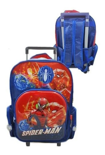 Mochila Escolar Carro 16 Spiderman 31219 Niños