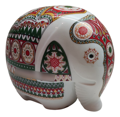 Caddy Té Elefante Porcelana Senok Trade Sri Lanka Vintage H1