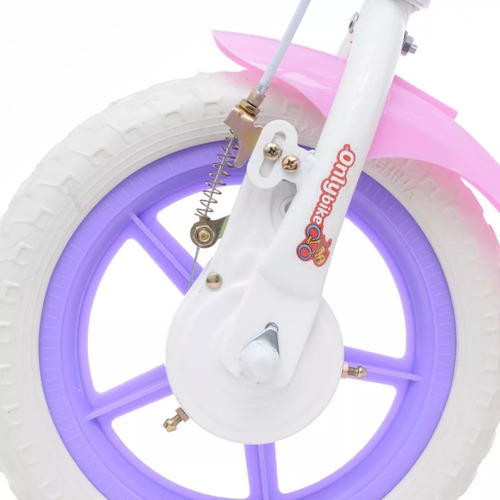 Bicicleta Infantil Aro 12 Com Rodinhas 2 A 6 Anos Bike Rosa Menina Com Rodinhas Freio E Regulagem Premium Brinquedo Presente Onlybike