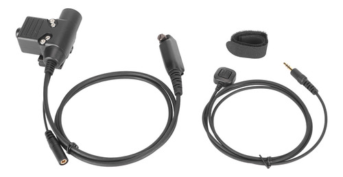 Cable Adaptador Ptt Para Auriculares Push To Talk, Portátil