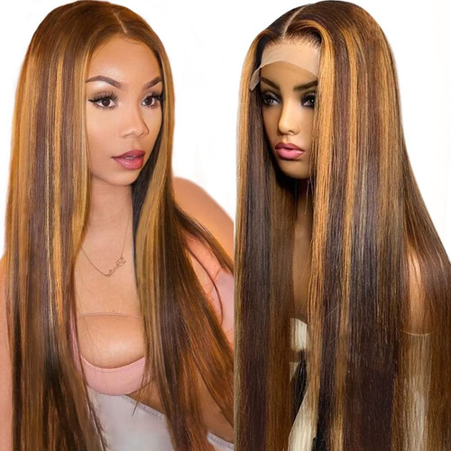 Flady Destacado Ombre Encaje De Encaje Delantero Cabello Hum