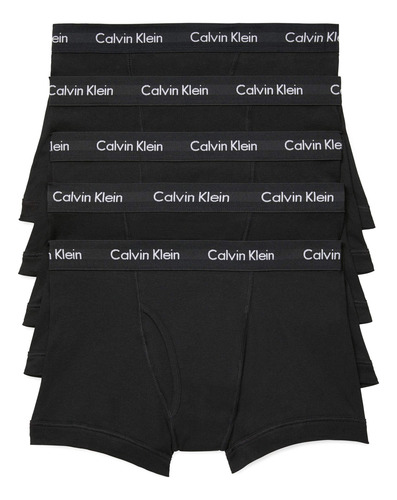 Trunk Calvin Klein Cotton Classics Para Hombre, Paquete De 5