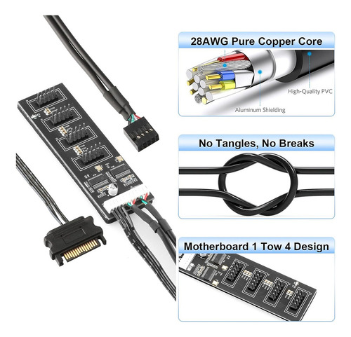 Divisor De Cabezal Usb De 9 Pines, Divisor De Cabezal Usb2.0