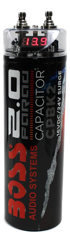 Boss Audio Cpbk2 2 Farad 20 Voltios Led Voltaje Digital Cond