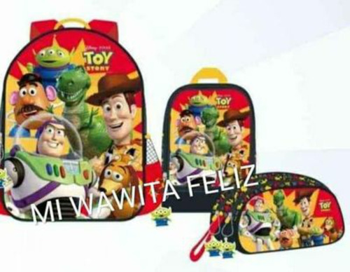 Set Mochila Toy Story Oficio+ Lonchera +cartuchera