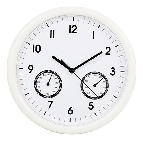 Reloj De Pared Con Temperatura Y Humedad Relojes De Blanco