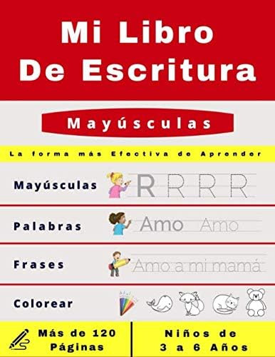 Libro Mi Libro De Escritura Mayúsculas: Libro Actividades