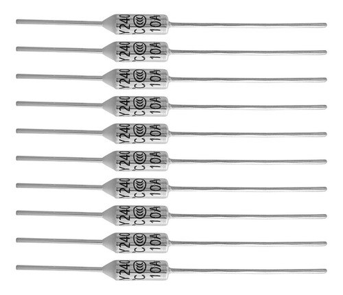 20 Fusível Térmico 240°c 10a 250v Uso Geral 240 Graus