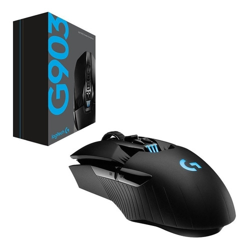 Imagen 8 de 11 de Mouse gamer de juego inalámbrico recargable Logitech G Series Lightspeed G903 negro