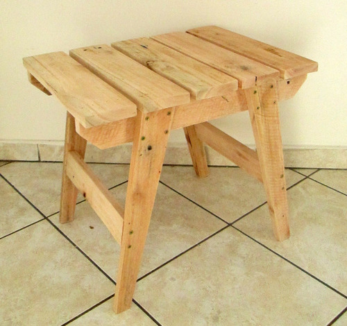 Banco De Madeira Banqueta De Pallet Reciclado, Rustico Retrô