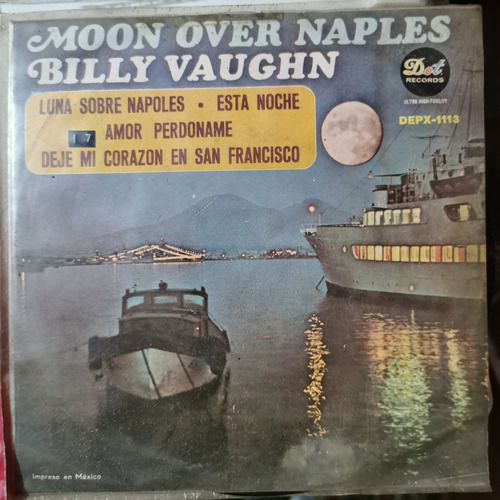 Disco 45 Rpm: Billy Vaughn- Luna Sobre Napoles