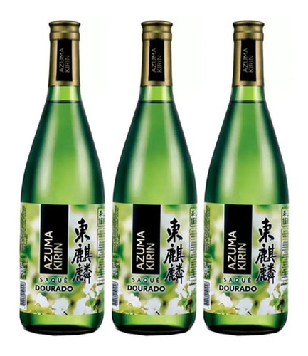 Sakê Azuma Kirin Dourado 740ml (3 Unidades)