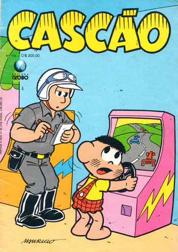 Cascão N° 118 - Com Pequeno Dano No Interior - 36 Páginas Em Português - Editora Globo - Formato 13 X 19 - 1991 - Bonellihq Cx177 E23  