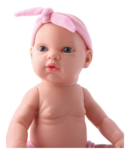 Boneca Little Baby Dolls Vinil Macio Com Saco De Dormir