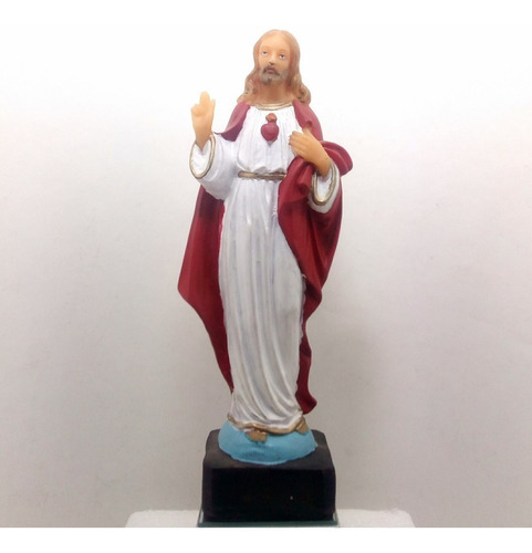 Imagen Religiosa - Sagrado Corazon Jesus 20cm Pvc Irrompible