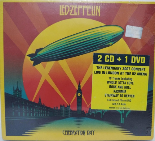 Led Zeppelin  Celebration Day  2cd + 1 Dvd La Cueva Musicl