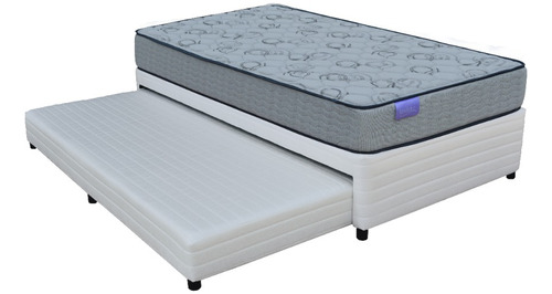 Marinera Dual Bed Jackard + Colchón Línea Dorada 80x190 Cm