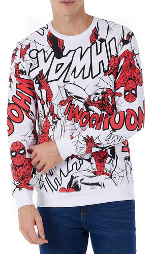 Sudadera Marvel Hombre 830jb Casual Algodón Spider-man