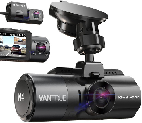 Videocamara Para Coches Vantrue 4k, Triple Camara