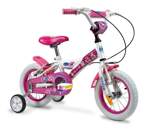 Imagen 1 de 8 de Bicicleta Infantil 12 Rueditas Peppa Pig Unibike Full