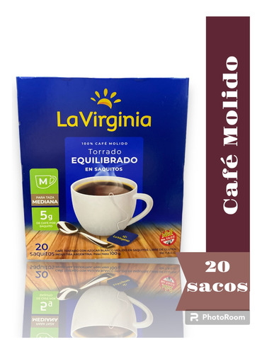 Cafe Molido La Virginia X20 Saquitos 