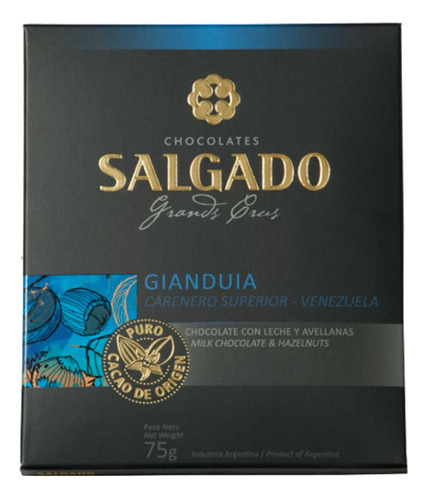 Chocolate Salgado Gianduia Carenero Superior Venezuela 75g