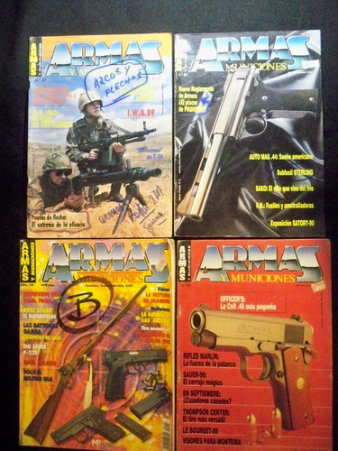 Revistas Armas Y Municiones - Lote De 4