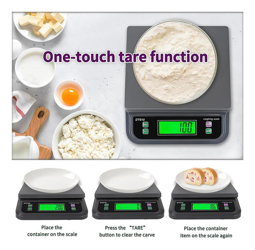 66 Lb 30 Kg Escala De Cocina Digital Grande, Con Escamas De