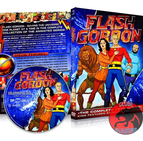 Dvd Flash Gordon Filmation 1979 - Dublado - 3 Dvds