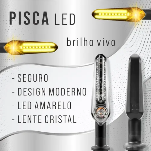 Kit 4 Pisca Led Seta Sequencial Mt03 Mt07 Mt09 Fz150 Fz250