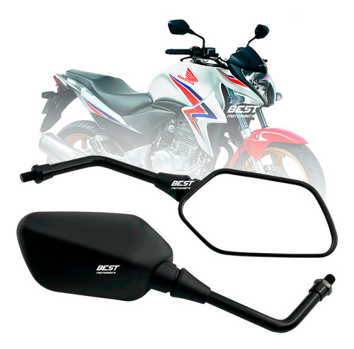Par Retrovisor Modelo Original Cb300r 2010 A 2015 Convexo