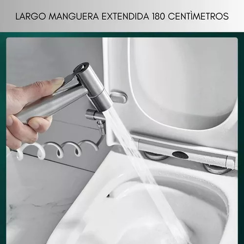 Ducha Bidet Arabe Kit Completo Inodoro Acero Inoxidable