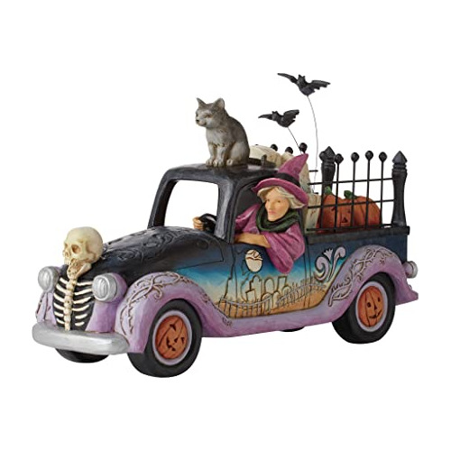 Jim Shore Heartwood Creek Halloween Pickup Truck Figuri...