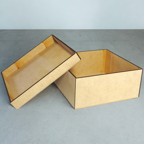 10 Cajas De Mdf 3 Mm 28x20x10 Cm