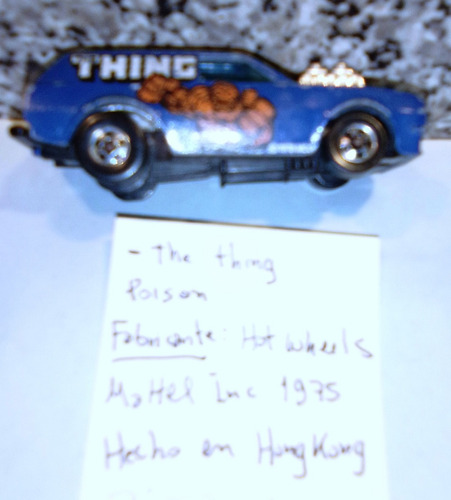 La Cosa Veneno Pinto Marvel Hot Wheels 1975 Vintage