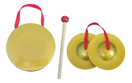 Instrumento Gong, Mini Platillos De Mano, Banda 9cm