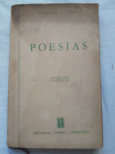 Poesías De Manuel Acuña 3° Edic. (1945)