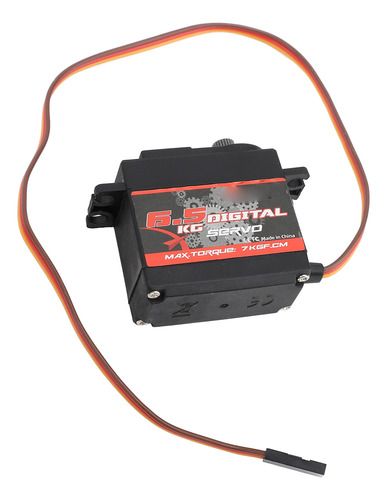 Servo Rc Gear Servo, Motor De 6,5 Kg, Plástico, Hierro, Meta