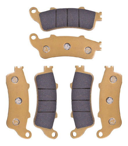 3 Pares De Pastillas De Freno Para Honda St1300 Nt650 Gl1800