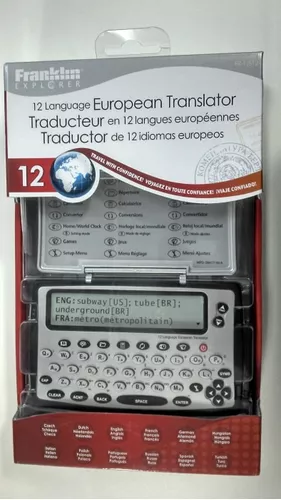  Franklin 12 Language European Translator FR-TJS12