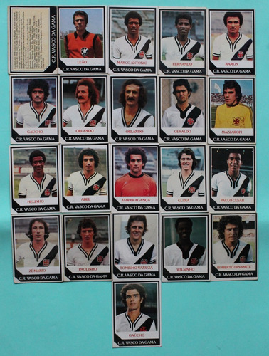 Ping Pong Futebol Cards - Vasco Da Gama C/ 21 Cards